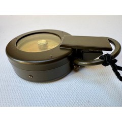 Vintage Pasto Germany Lensatic Metal Compass with Leather Case