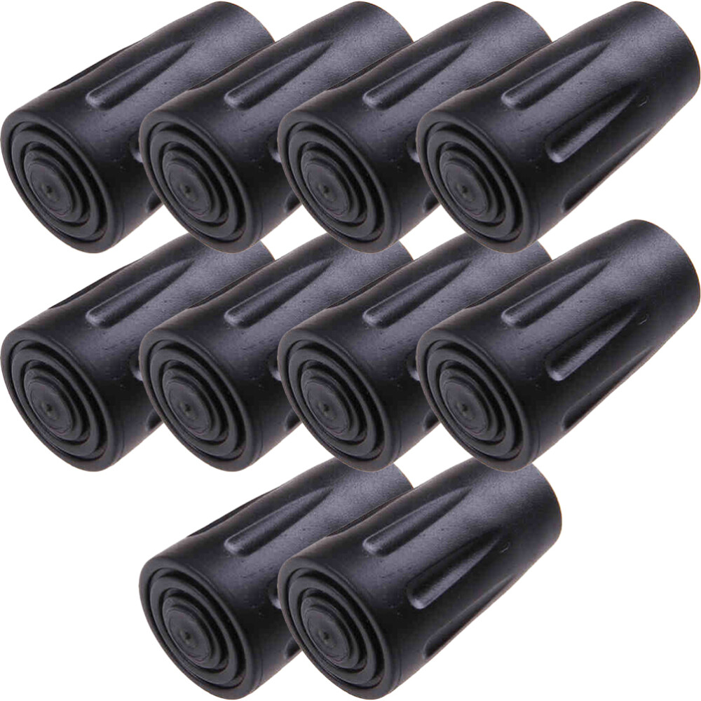 10 Pcs Rubber Head Cane Cover Trekking Pole Replacement Tips Travel Protectors