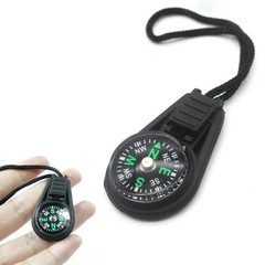 Portable Mini Pocket Compass with Lanyard Waterproof Hiking Survival Compass