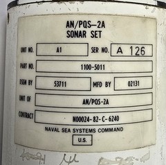 AN/PQS-2A Military Handheld Sonar Diver Mine Search Locator Navy EOD