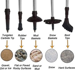 Hiking Trekking Poles 2 Pack Collapsiblelightweight Anti Shock Hiking Or Walking
