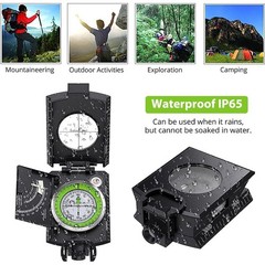 High Precision Glow Compass for Camping, Hiking & Direction Finding