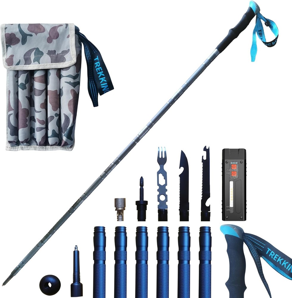 Lightweight Adjustable Trekking Pole with Foam Grip – 1 Pair