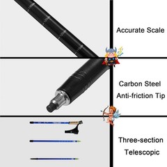 Pair 2 Trekking Walking Hiking Sticks Poles Adjustable 3 Section Anti-shock BLK