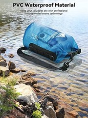 Dry Bag Waterproof for Women Men/10L/20L/30L/40L Roll Top Lightweight 5L Blue