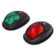 LED Boat Navigation Lights Red Green Bow Mount Marine Running Light Pair