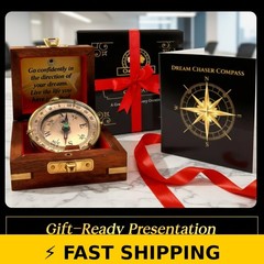 OakiWay Dream Chaser Compass – Inspirational Gift for Graduation