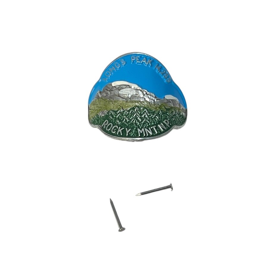Vintage Longs Peak Rocky Mountain National Park Hiking Staff Stick Medallion NEW