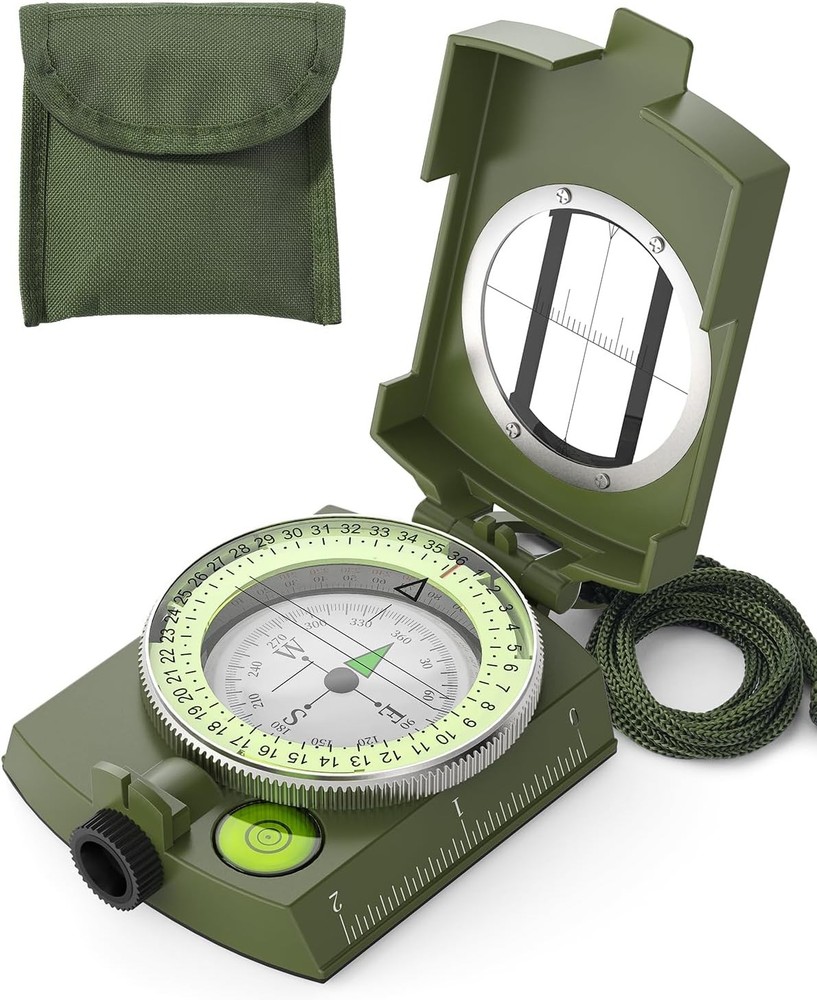 Sportneer High-Precision Compass, Waterproof, with Strap and Carrying Case