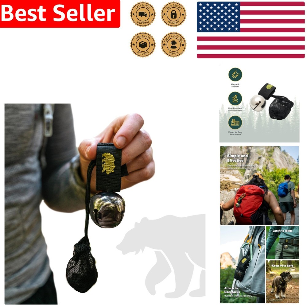 Hiking Bell Magnetic Silencer Outdoor Safety Device Backpack Wildlife Protection