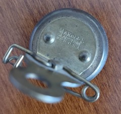 Marble’s Coat Compass Gladstone Michigan brass pin back screw case