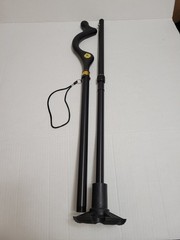 HONMIDO Adjustable Foldable Black Walking Stick Ergonomic Handle Wrist Strap
