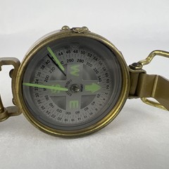 Vintage “Kiffe” Military Style Lensatic Compass Japan Liquid Filled Rare