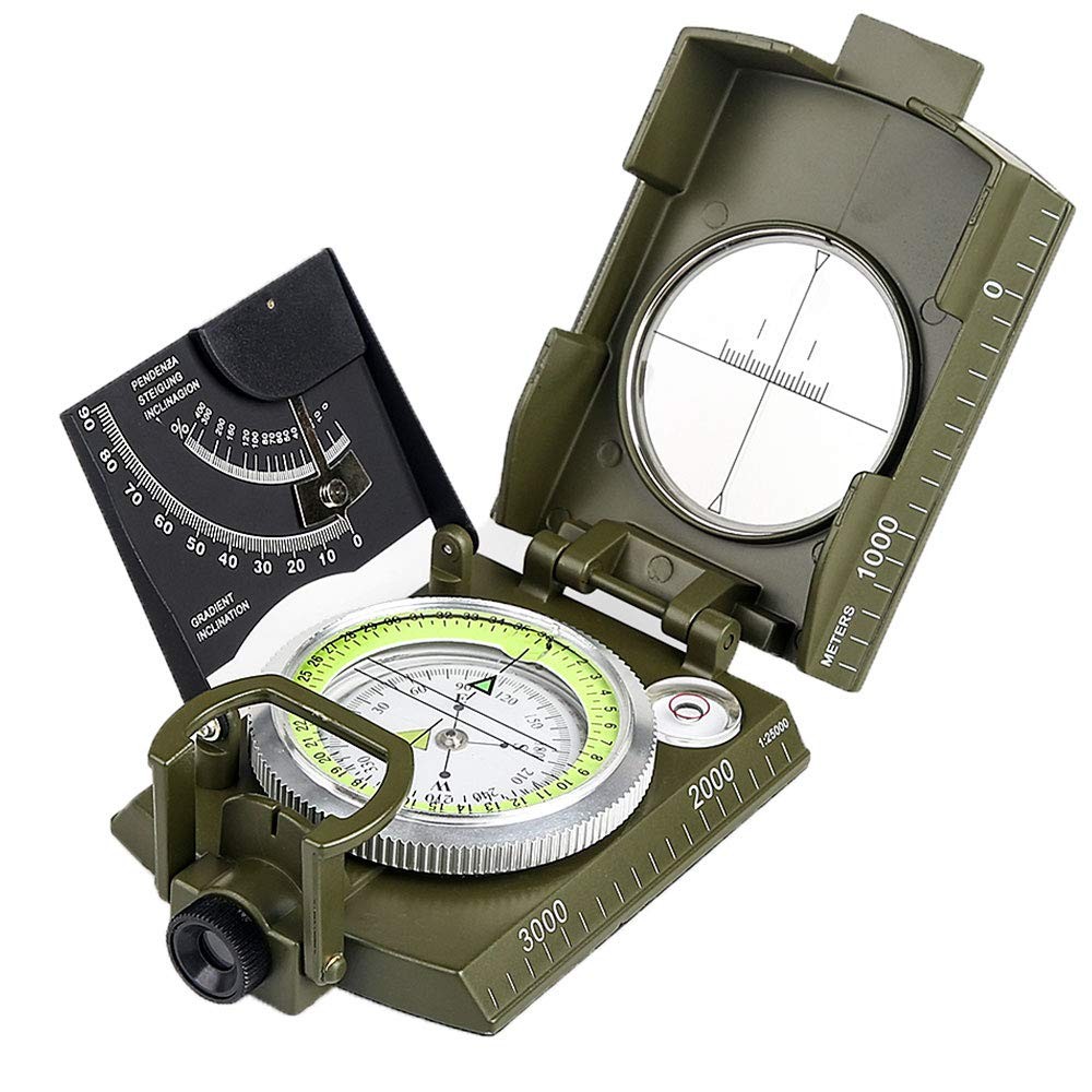 Professional Multifunctional Compass, Metal, Waterproof, High Gena…