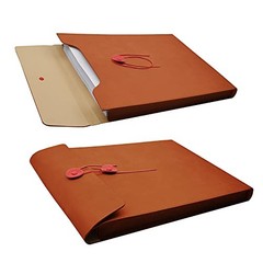 PU Leather File Folder Document Holder Filing Envelope Project File A4 Brown