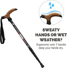 Ultralight Trekking Pole – Aluminum Alloy Hiking Stick with Cork Grip New