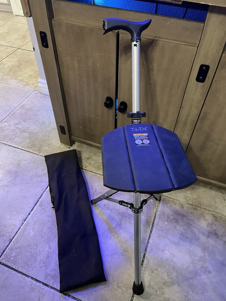 STEP2GOLD | Ta-Da Chair | Trekking Hiking Pole | Black | 33.4” |
