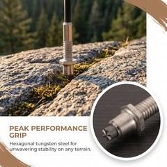 5 Pcs Hiking Trekking Pole Tips Walking for Mountaineering Poles Accessories