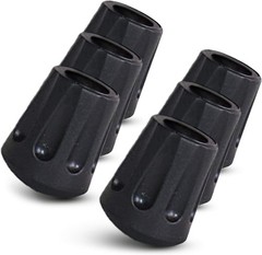 Replacement Hiking Pole Tips – Pack of 6 Walking Stick Tip Protectors