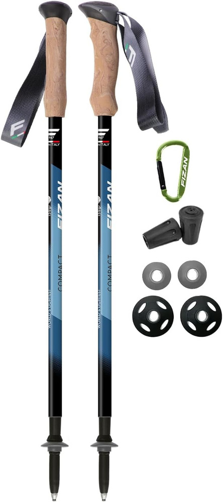 Compact 3 Trekking Poles – 5.6 Oz Ultralight, Backpacking, Thru Hiking Poles, Ad