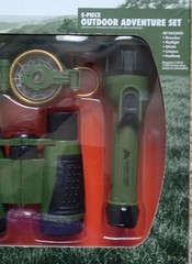 Ozark Trail 5 Piece Outdoor Adventure Set Binoculars Compass Flashlight and More