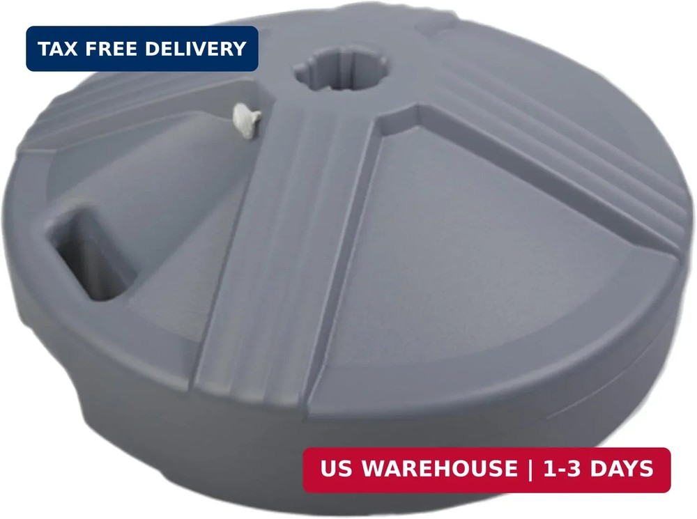 US Weight Durable 50 Pound Fillable Umbrella Base Designed to be Used with a Pat
