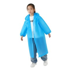 Childrens Long Reusable Raincoat Transparent Thick Full Body Protection