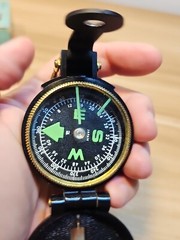 Vintage Lensatic Compass Engineer with Original Box Japan Model No. 70372/550
