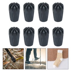 16pcs Mini Alpenstock Rubber Cover Case Pad Protector for Walking Hiking