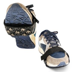 Easy Slip On 7 Tooth Ice Cleats with Outdoor Traction for Snow and Ice