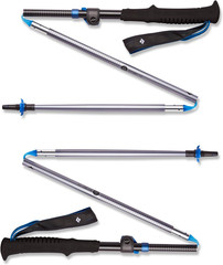 BLACK DIAMOND Distance Z Trekking Poles (Pair) | Ultralight | Foldable Z-Pole De