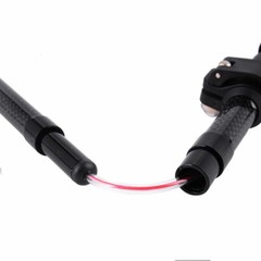 Trekking Poles Carbon Walking Hiking Stick Adjustable Anti-Shock 5 Section 130cm