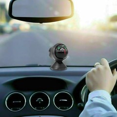 Car Compass Dashboard Mounted Automotive ABS Ball Compass Angle Adjustable