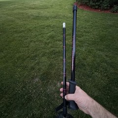 Trekking Pole Hiking Staff Black/Pink w/ Wrist Strap & Basket