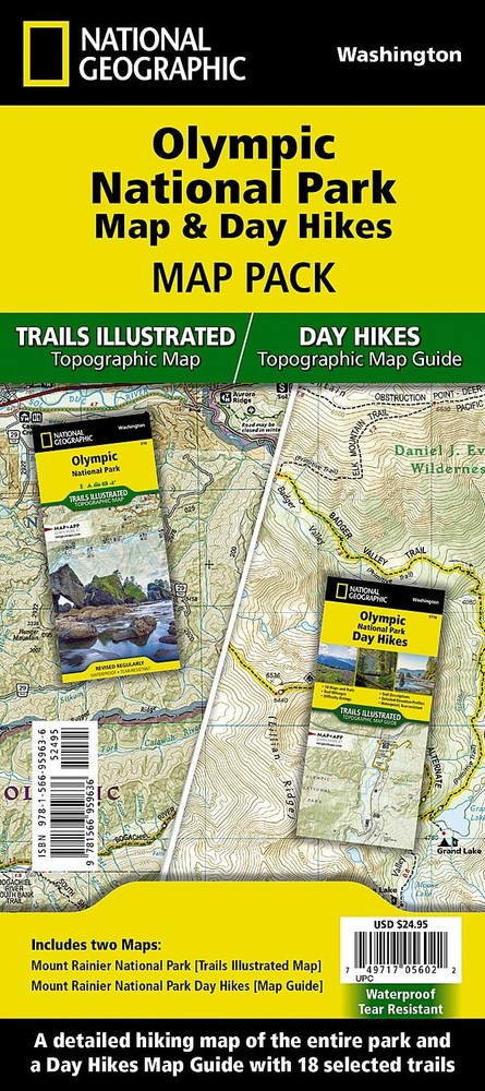 Olympic Day Hikes & National Park [Map Pack Bundle] (National Geographic…