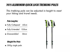 Premium Nordic Walking Poles: Telescopic Alpenstock – Lightweight , Comfort Grip