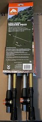 OZARK TRAIL Aluminum Folding Quick Lock 2 PC.Trekking / Hiking Poles W/Cork Grip