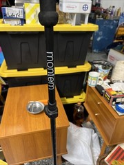 Montem Black Cork Grip Trekking, Walking, and Hiking Pole. Single Pole.