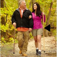 Brazos Traveler Stick 54in Oak Wooden Walking Hiking Stick 3-Piece Assembly New