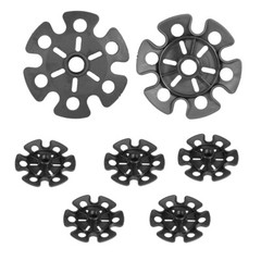 5Pc/Bag Trekking Pole Basket Rubber Ski Rod Hiking Walking Stick Accessory Black
