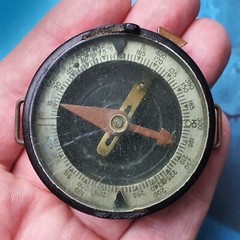 Vintage Soviet Antique Military Wrist Compass, USSR Sports Compass. ORIGINAL