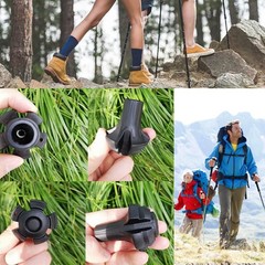 Hiking Pole Tips, Walking Stick Rubber Tips Trekking Poles 6Pcs Protectors Bo…
