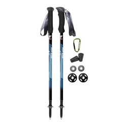 Compact 3 Trekking Poles – 5.6 oz Ultralight, Backpacking, Blue / EVA Foam
