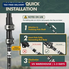 GPTCAMP Walking Sticks,Trekking Poles Collapsible Hiking Poles,Lightweight Foldi