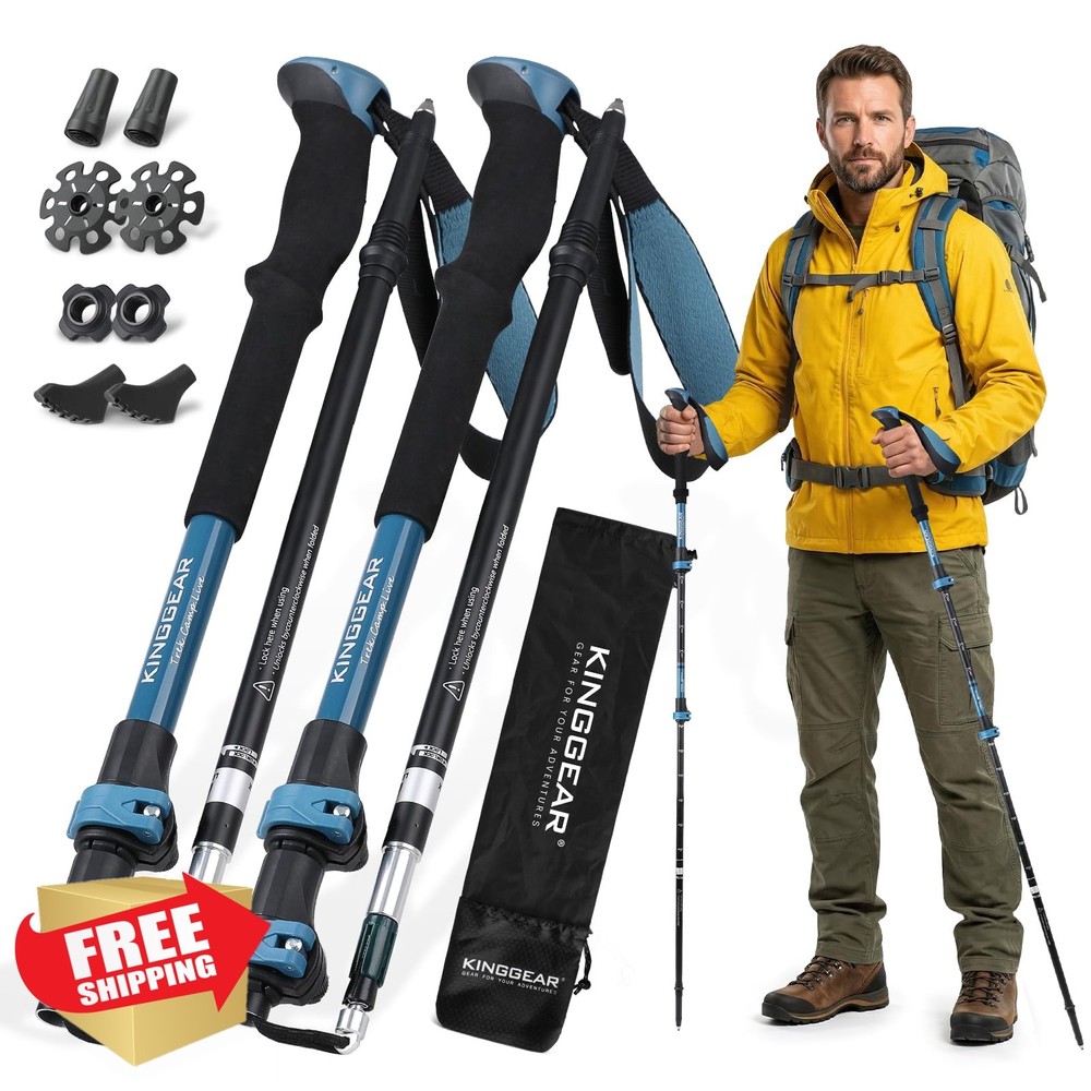 KINGGEAR TR-Z Trekking Poles Blue