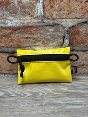 Yellow Mini EDC Pouch USA Made – Trail Wallet Vinyl Zipper Case Stocking Gift
