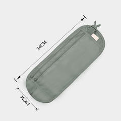 Security Waist Bag for Travel Slim Concealed Zipper Pocket for Cards Cash Phone