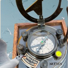 Sundial Compass, Personalized Engraved Brass Compass, Antique Brass & Copper