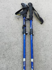 Set of Alafen Folding Trekking Poles 110-125CM Blue W Bag ..5I
