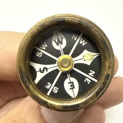 Early Vintage Marbles Pin on Compass Gladstone Michigan – Working – No Pin –